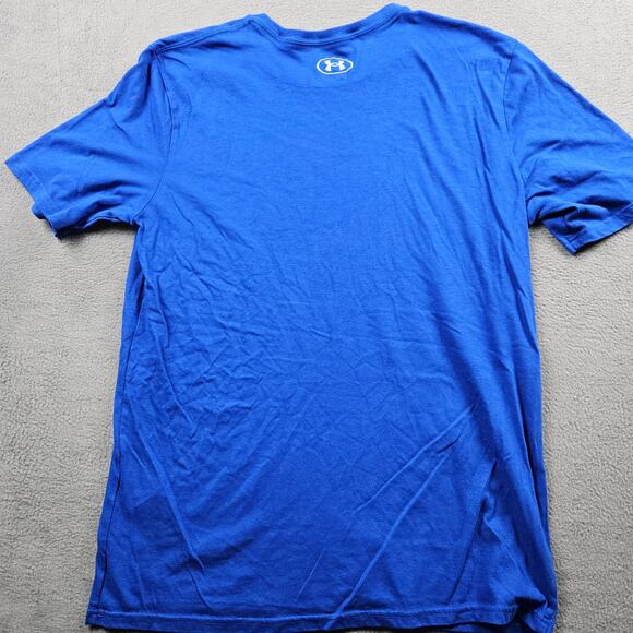 Under Armour Basketball Hoop Shirt Big Boys Size L Blue - Picture 6 of 8